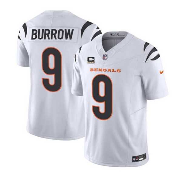 Men & Women & Youth Cincinnati Bengals #9 Joe Burrow White 2023 F.U.S.E. With 4-Star C Patch Vapor Untouchable Limited Football Stitched Jersey,We sell and wholesale Men & Women & Youth Cincinnati Bengals #9 Joe Burrow White 2023 F.U.S.E. With 4-Star C Patch Vapor Untouchable Limited Football Stitched Jersey on line form chian!